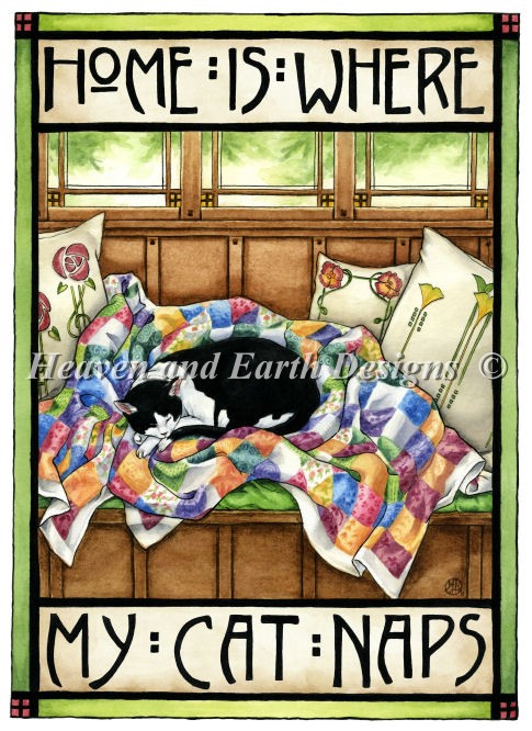 Home is Where My Cat Naps - Click Image to Close